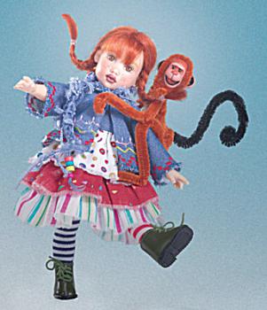 kish & company - Story Book Dolls - Little Pippi and Monkey - кукла